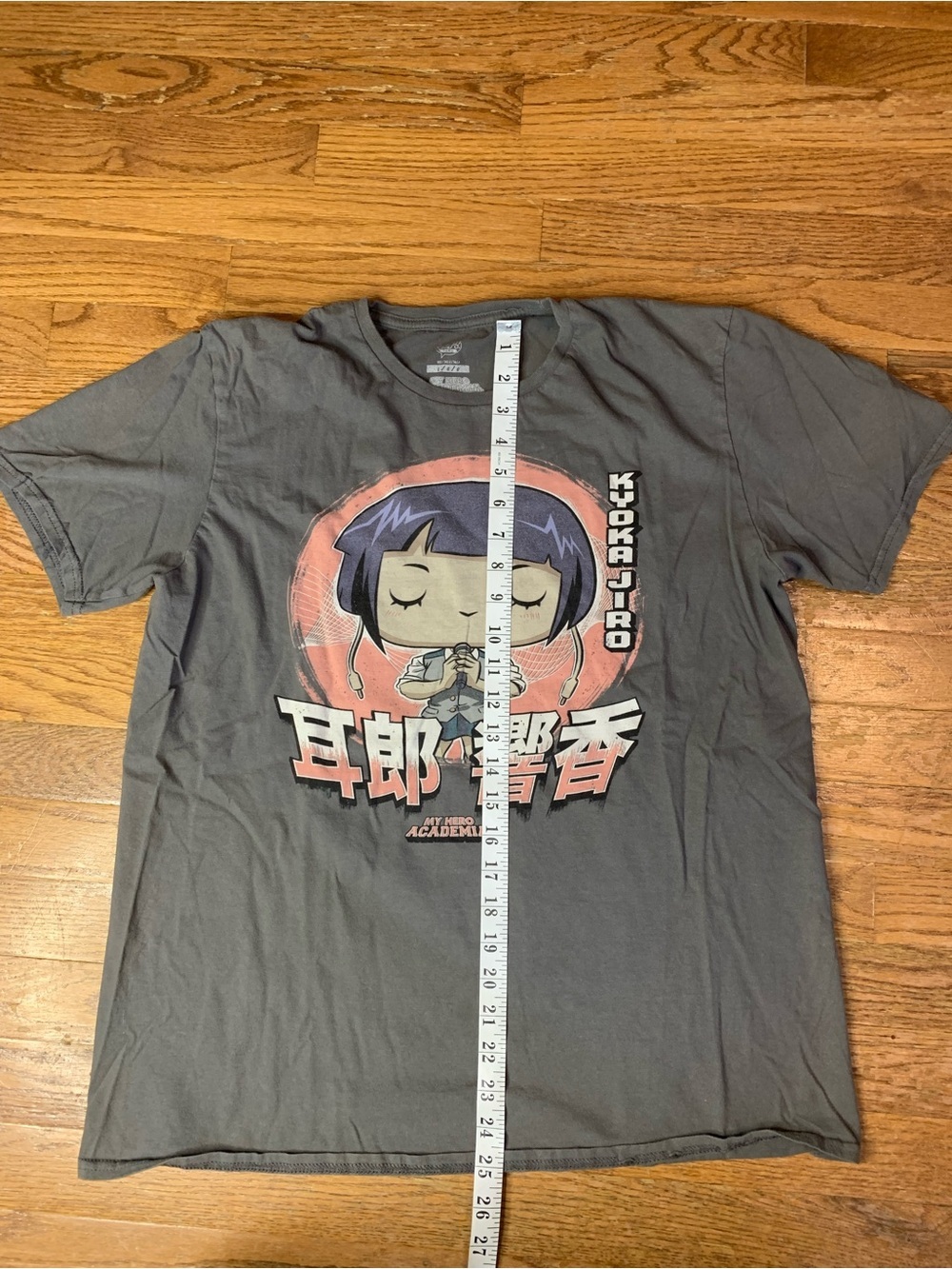 ⚡️Funko Pop! Tees My Hero Academia Kyoka Jiro Graphic T-Shirt Grey L - Picture 4 of 6